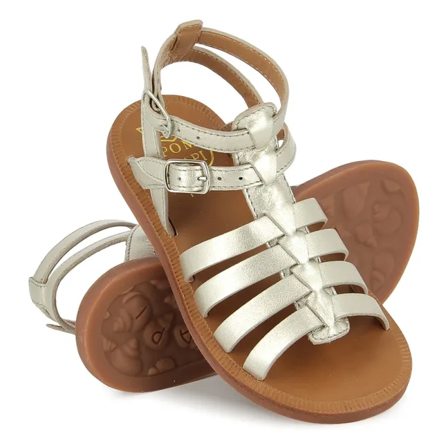 Sandalias gladiadoras Plagette | Plateado
