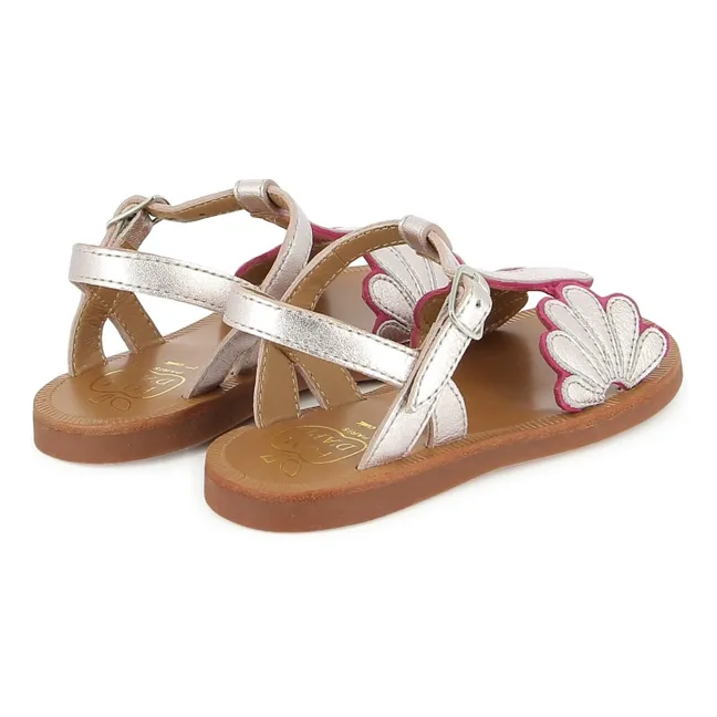 Sandales Plagette Bloom | Rose