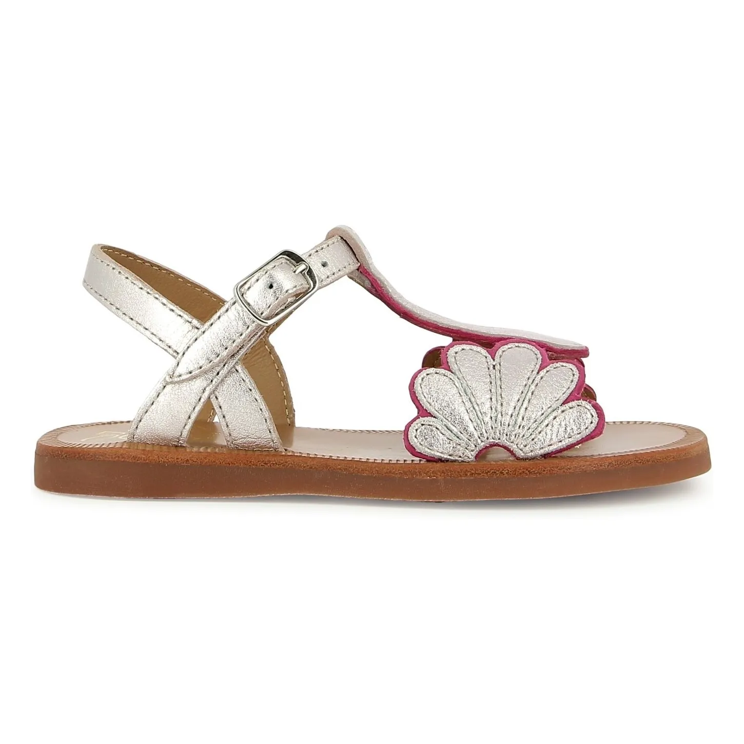 Pom D'api Pink Plagette Bloom Sandals
