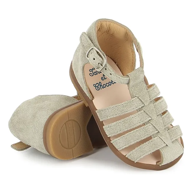 Sandalias de terciopelo Ares | Arena