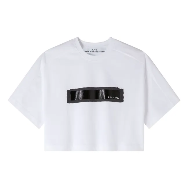 Colaboración de A.P.C. x Natacha Ramsay Levi - Camiseta Sandre de algodón orgánico | Blanco