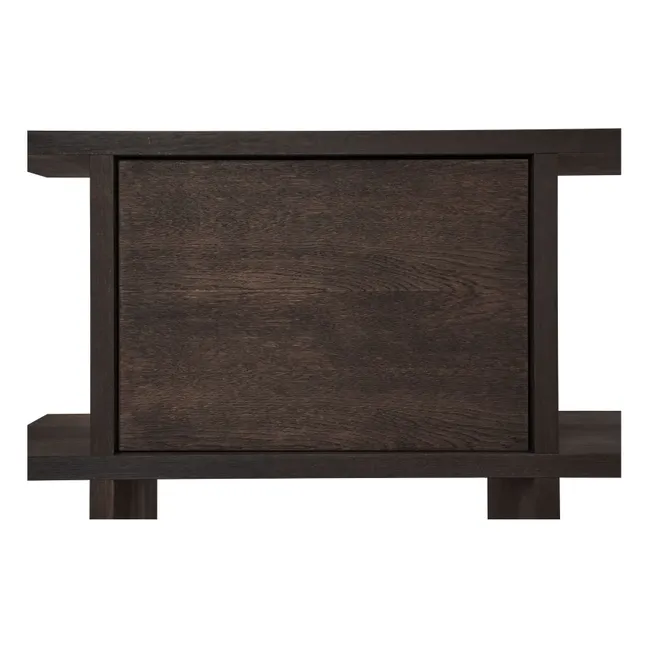 Wooden module for Kona bookcase | Dark Oak