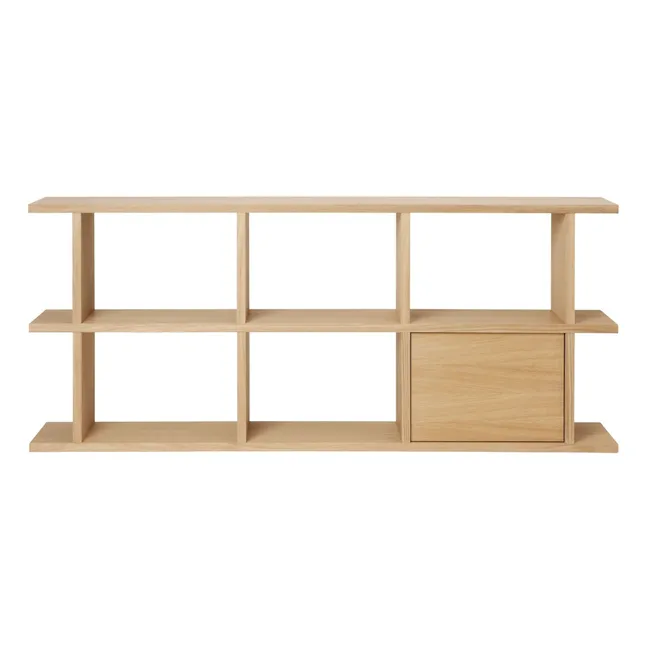 Wooden module for Kona bookcase | Light oak