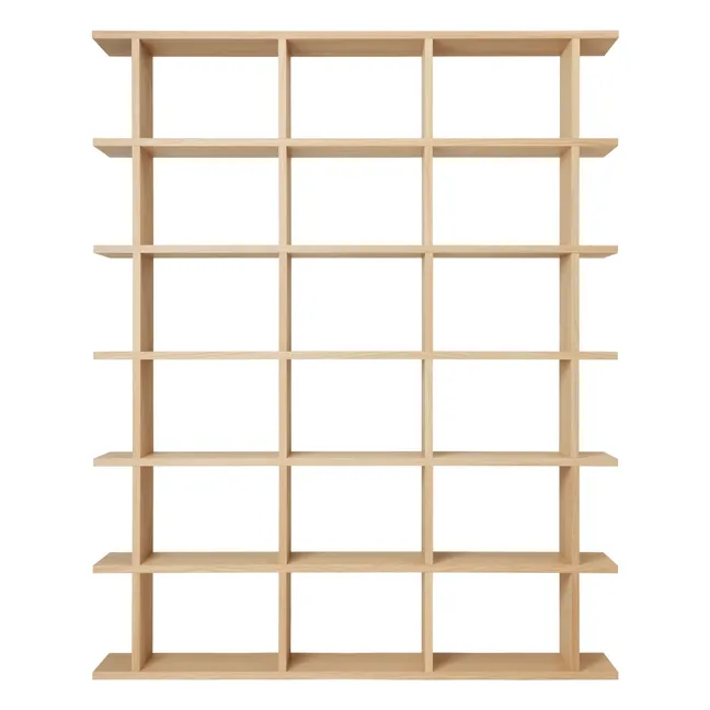 Kona Natural wood bookcase | Light oak