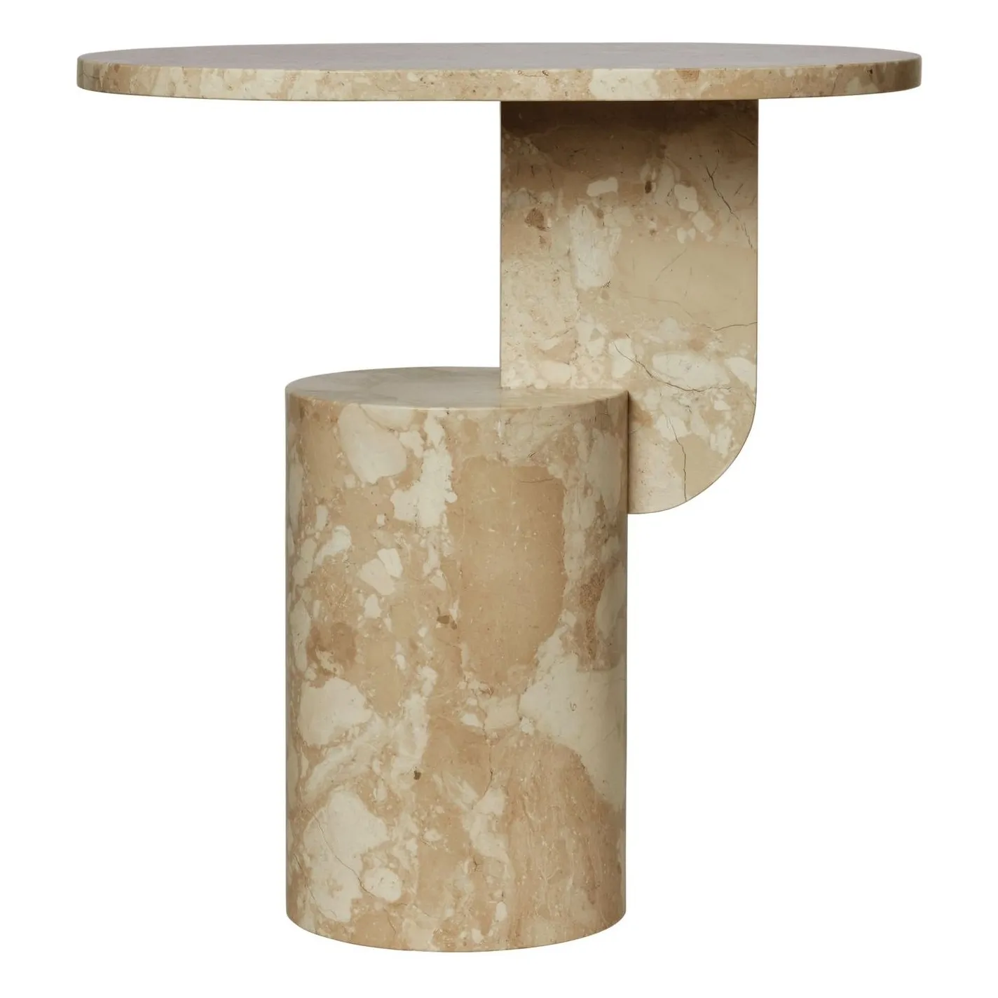 Ferm Living Sand Insert Marble Side Table