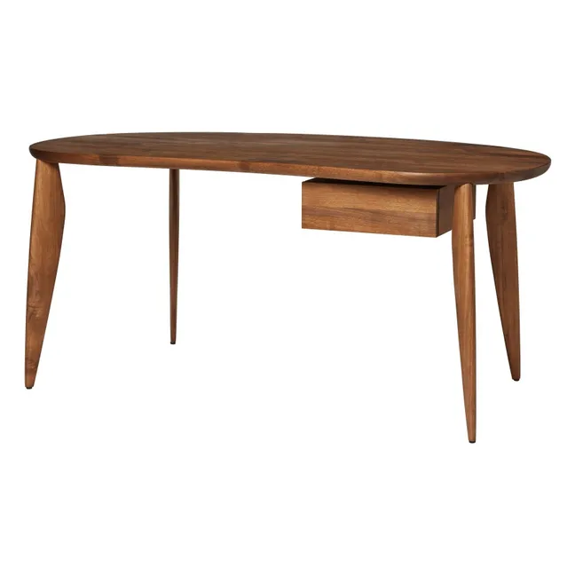 Table en bois FSC Feve | Noyer
