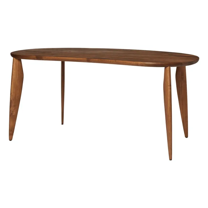 Table en bois FSC Feve | Noyer- Image produit n°7