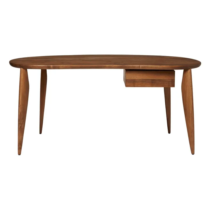Table en bois FSC Feve | Noyer- Image produit n°0