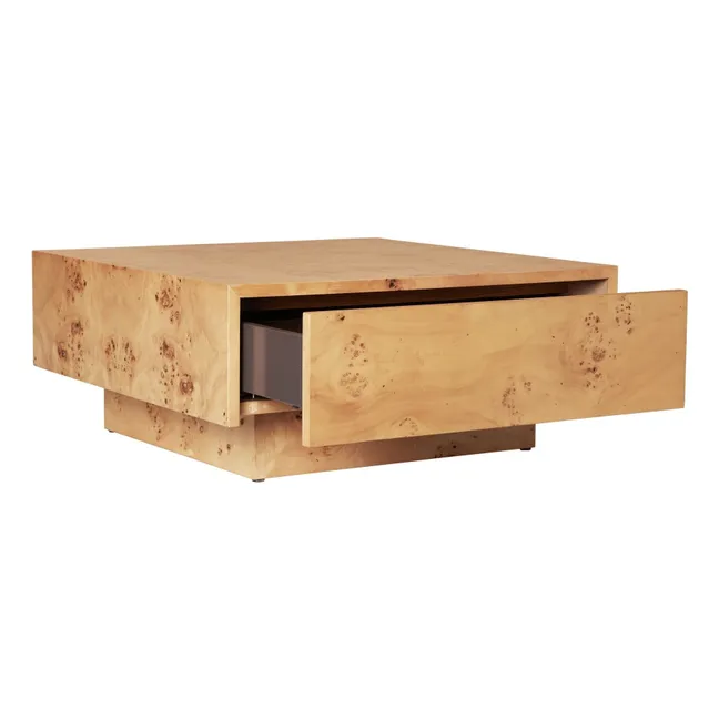 Table basse avec tiroir en bois FSC Blur Storage 