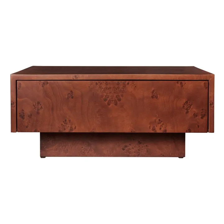 Table basse avec tiroir en bois FSC Blur Storage  | Bois foncé- Image produit n°4