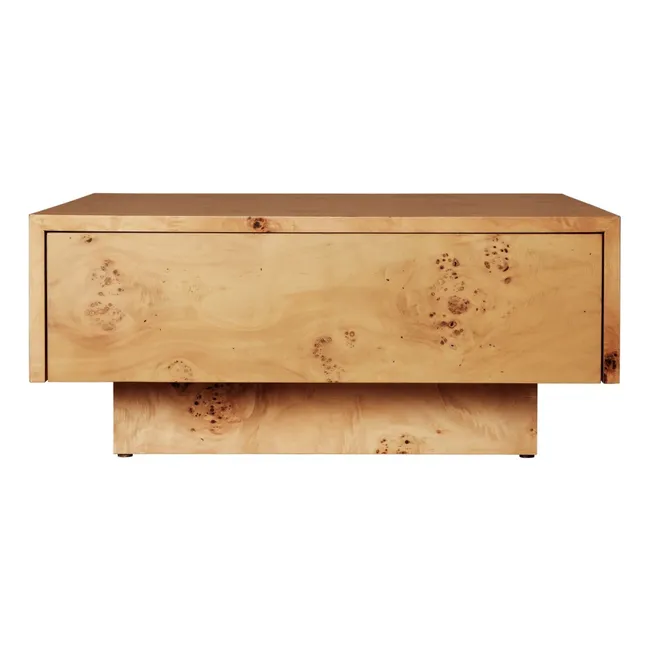 Table basse avec tiroir en bois FSC Blur Storage 
