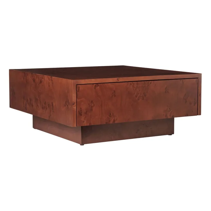 Table basse avec tiroir en bois FSC Blur Storage  | Bois foncé- Image produit n°0