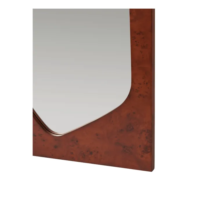 Miroir en bois de peuplier FSC Folia | Bois foncé- Image produit n°3