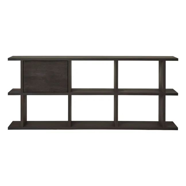 Wooden module for Kona bookcase | Dark Oak