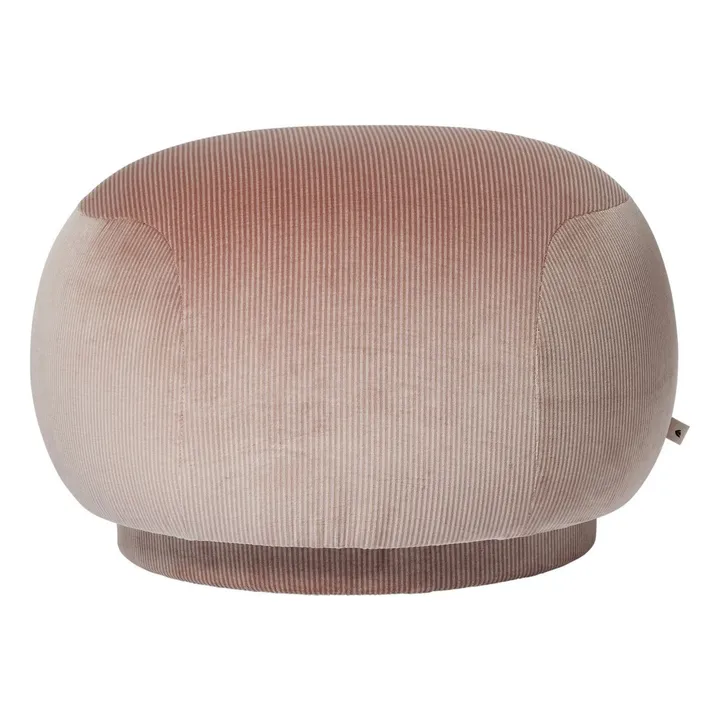 Pouf en velours Rico  | Blush- Image produit n°0