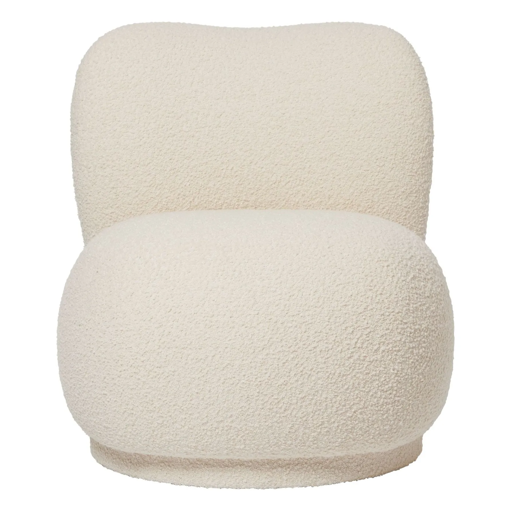 Ferm Living Cream Rico Piccolo Curly Fabric Armchair