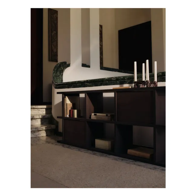 Wooden module for Kona bookcase | Dark Oak