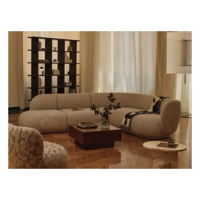 Table basse avec tiroir en bois FSC Blur Storage  | Bois foncé