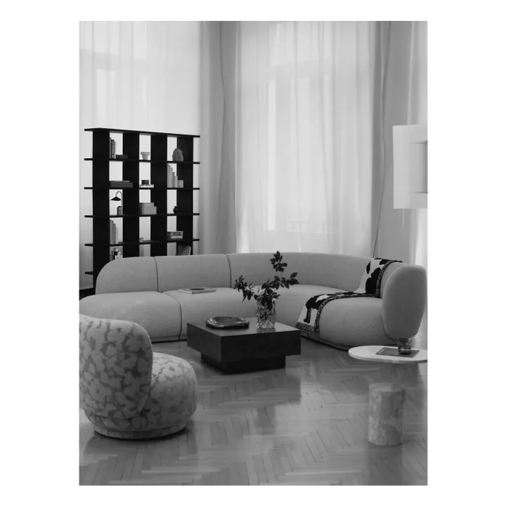 Table basse avec tiroir en bois FSC Blur Storage  | Bois foncé- Image produit n°10