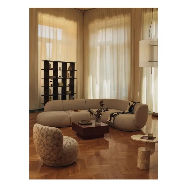 Table basse avec tiroir en bois FSC Blur Storage  | Bois foncé