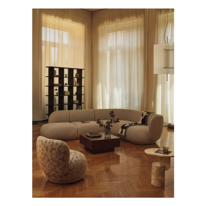 Table basse avec tiroir en bois FSC Blur Storage  | Bois foncé- Image produit n°2