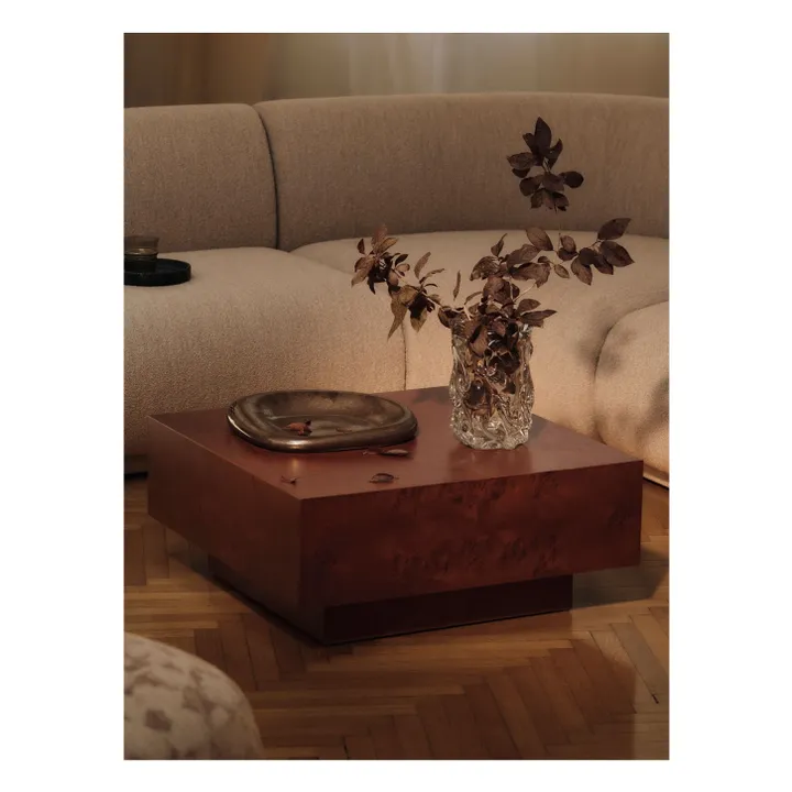 Table basse avec tiroir en bois FSC Blur Storage  | Bois foncé- Image produit n°1