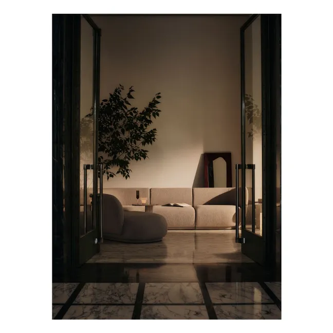 FSC poplar wood mirror Folia | Bois foncé