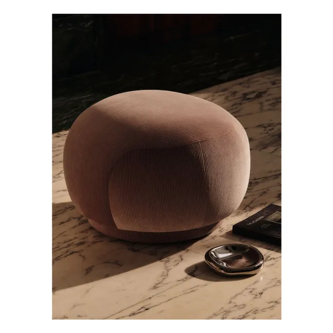 Rico velvet pouffe  | Blush