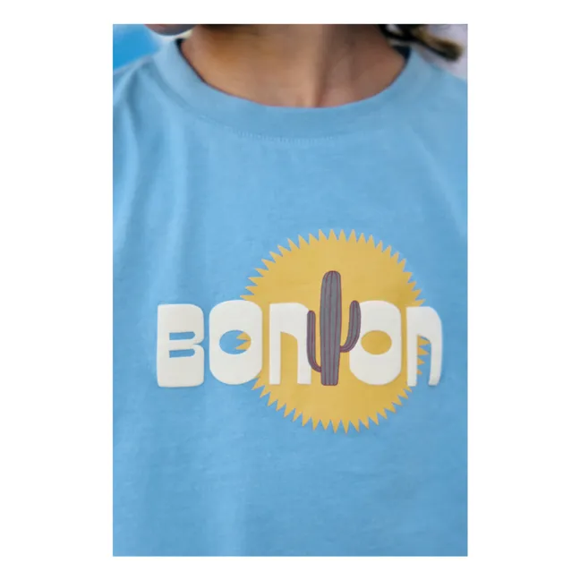 Camiseta Tubo Cactus | Azul Cielo