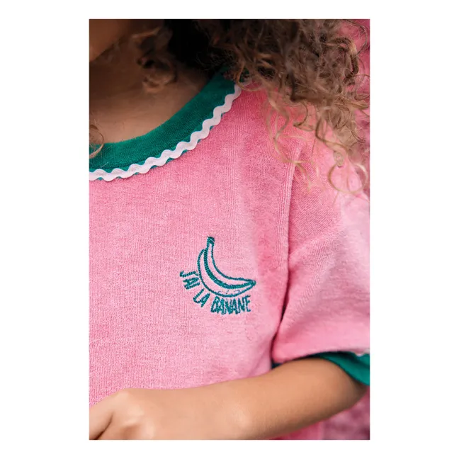 T-shirt Livia Eponge | Rose bonbon