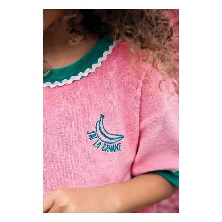 T-shirt Livia Eponge | Rose bonbon- Image produit n°2