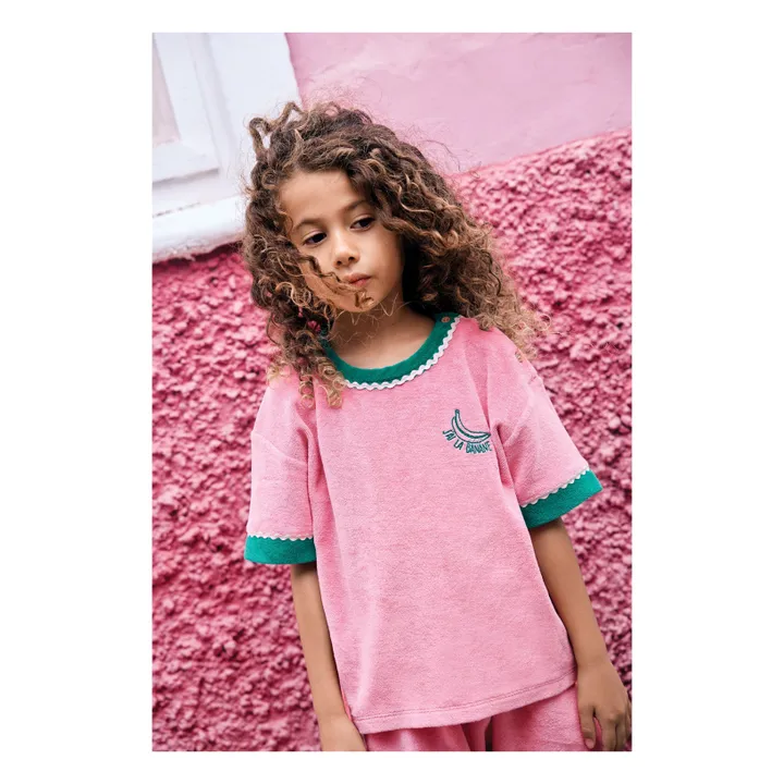 T-shirt Livia Eponge | Rose bonbon- Image produit n°0