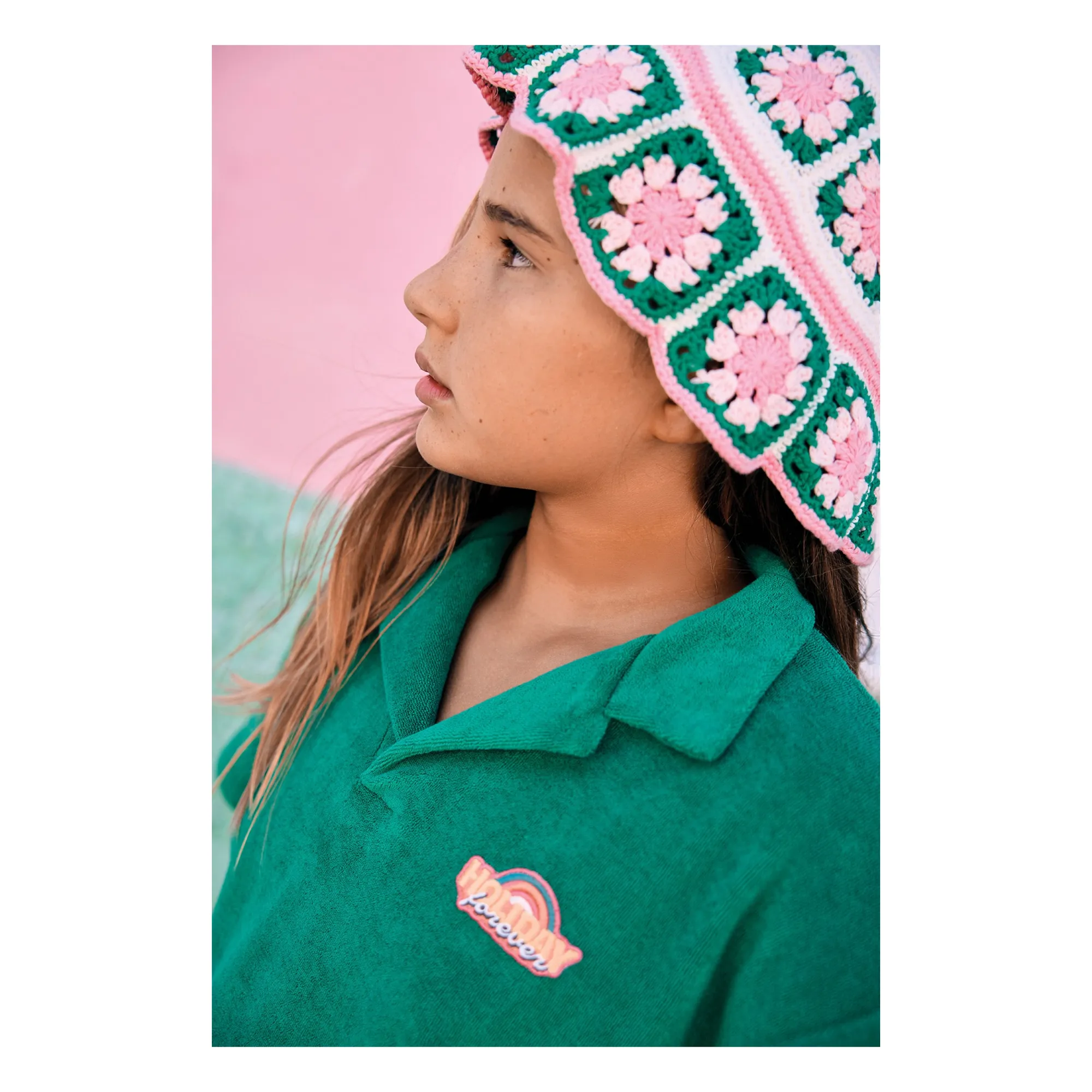 Polo Livio Pomme Eponge | Vert émeraude- Image produit n°6