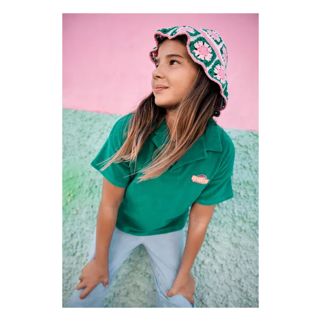 Polo de rizo manzana Livio | Verde esmeralda