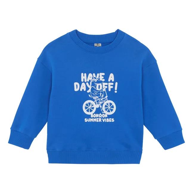 Sweat Lame Day Off | Bleu roi