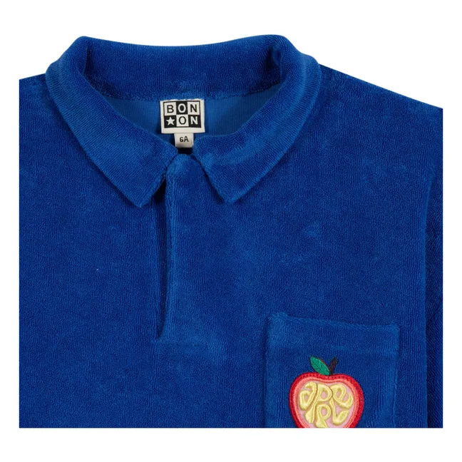 Polo Livio Pomme Eponge | Bleu foncé