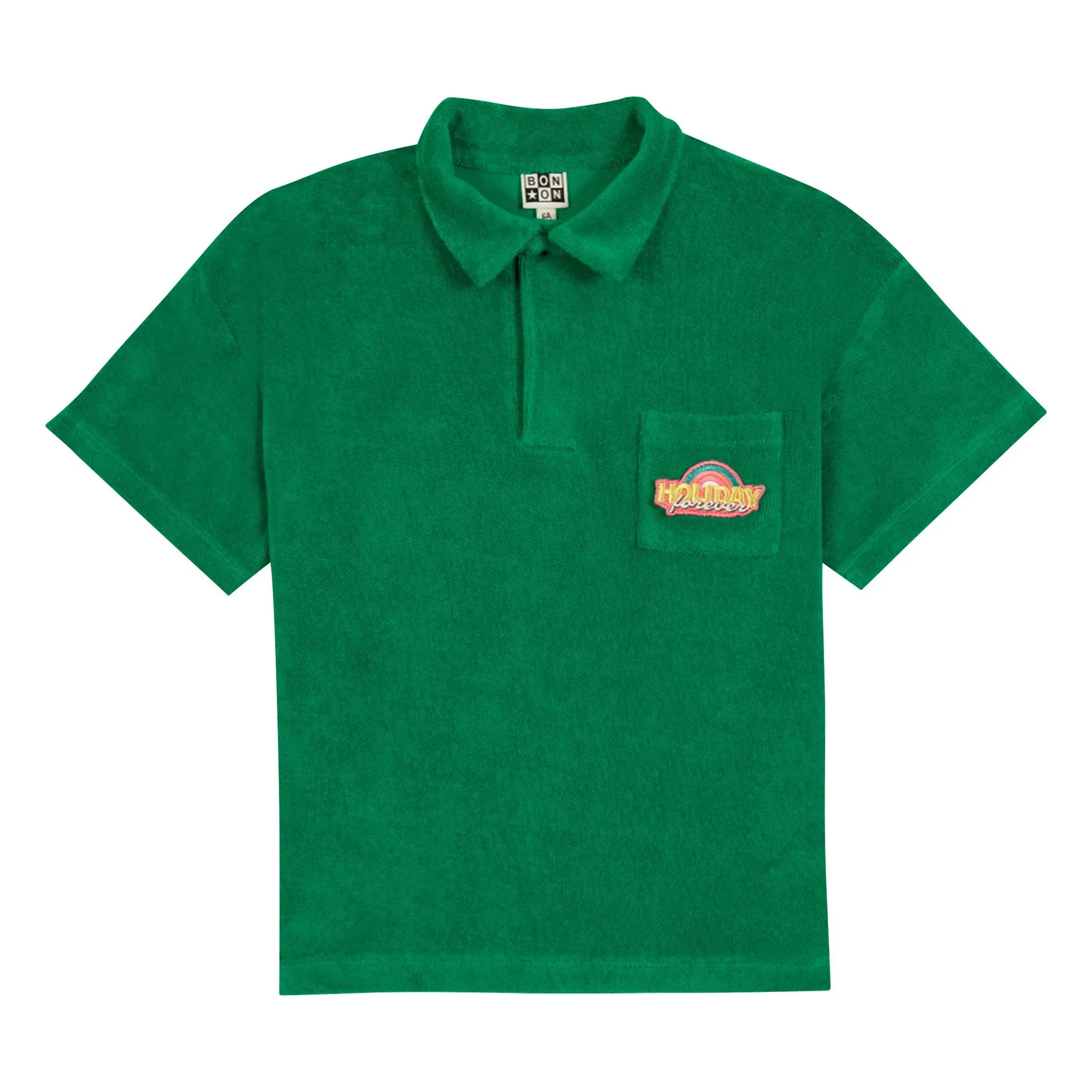 Polo Livio Pomme Eponge | Vert émeraude- Image produit n°0