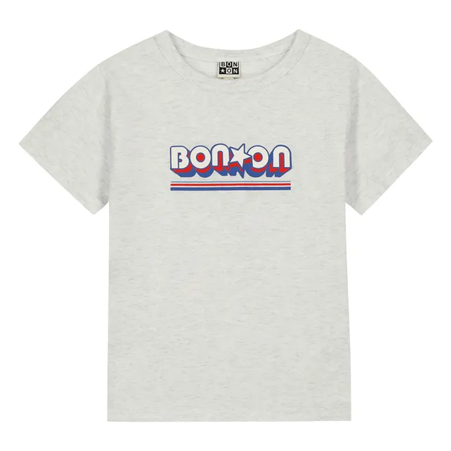 T-shirt Chiné Tubo Bonton | Gris