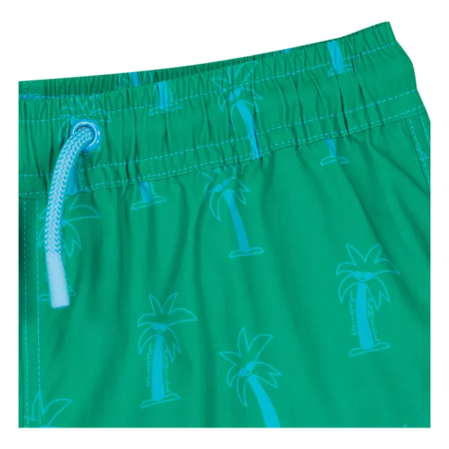Short de Bain Palm | Vert émeraude
