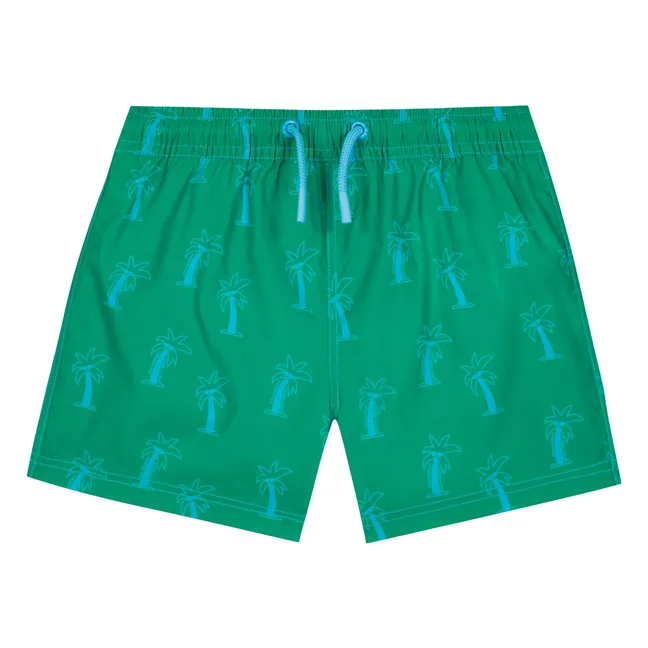 Short de Bain Palm | Vert émeraude