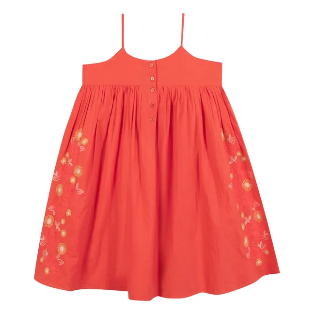 Robe Bretelles Nicky | Rose fuschia
