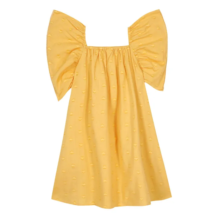 Robe Rêve Cœurs | Jaune- Image produit n°2