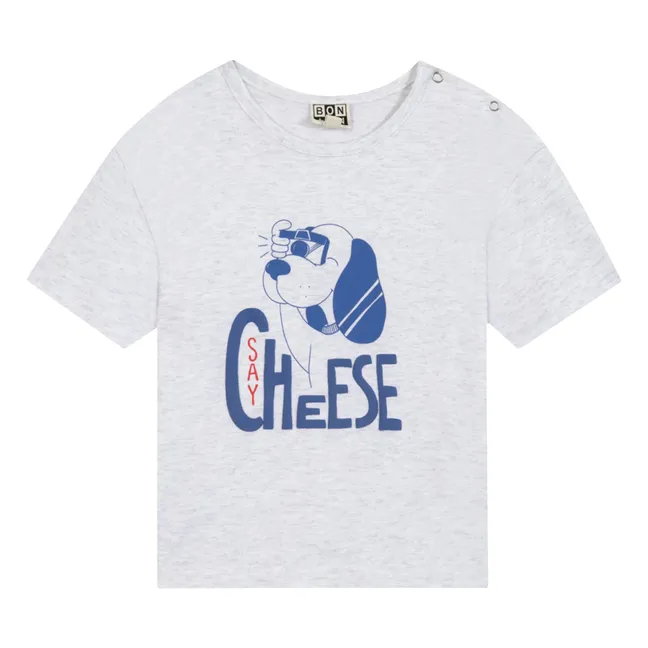 Camiseta Livo Say Cheese Moteada | Gris