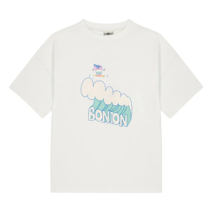 T-shirt Livo Wave | Ecru- Image produit n°1