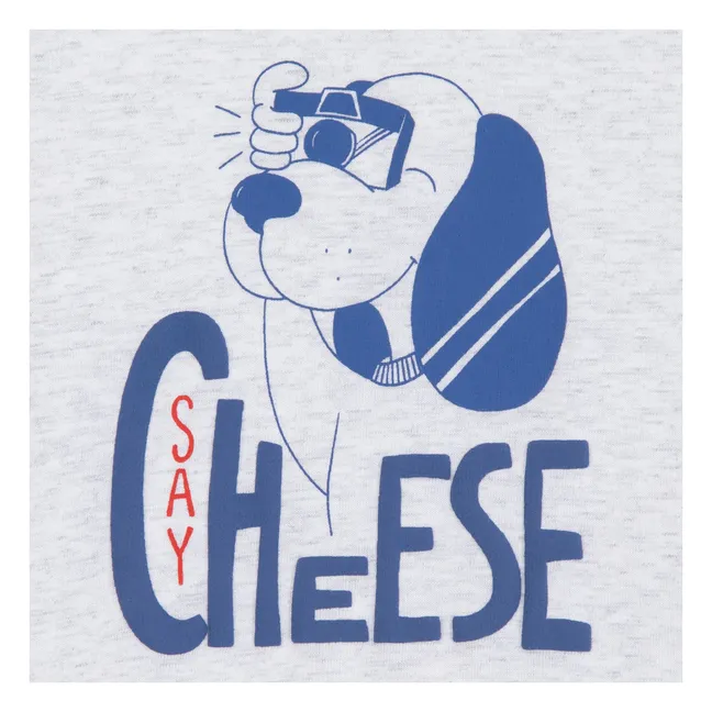 T-shirt Chiné Livo Say Cheese | Gris