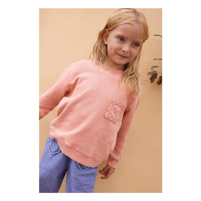 Sweat Poche Etoiles Narciss | Corail