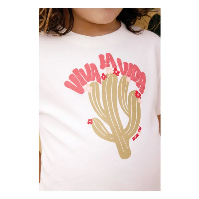 T-shirt Tubo Viva Cactus | Ecru