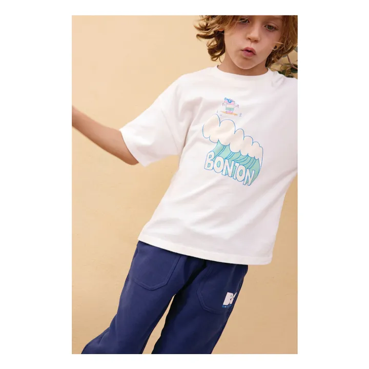 T-shirt Livo Wave | Ecru- Image produit n°0