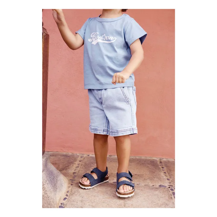 Short Lyon Chambray | Bleu jean- Image produit n°2