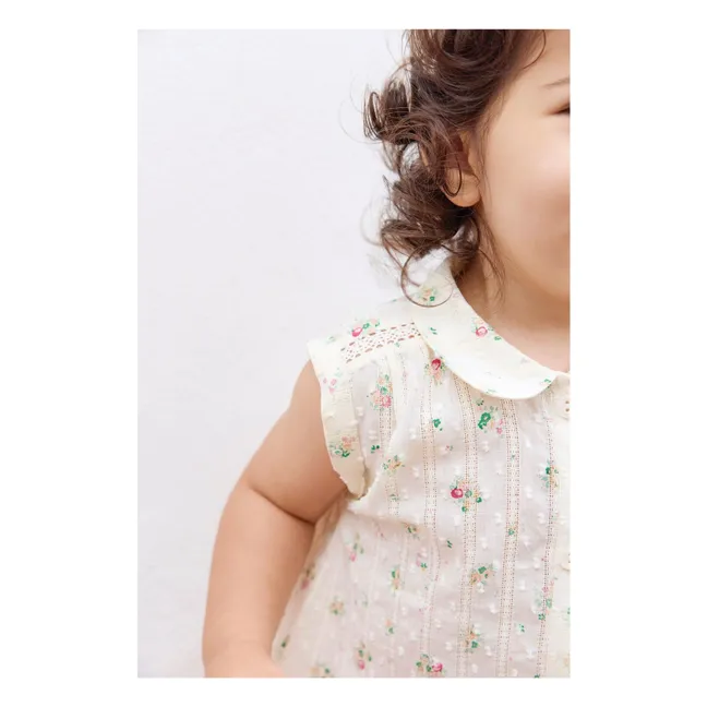 Claudine collar shirt Lorelei Bouquets | Ecru
